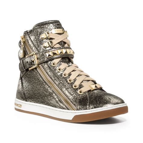 michael kors metallic sneakers